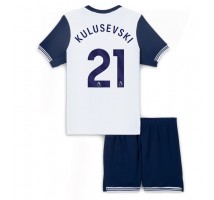 Tottenham Hotspur Dejan Kulusevski #21 Koszulka Podstawowa dzieci 2024-25 Krótki Rękaw (+ krótkie spodenki)